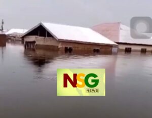 submerged properties in Mepe township in Volta Region - Ghana