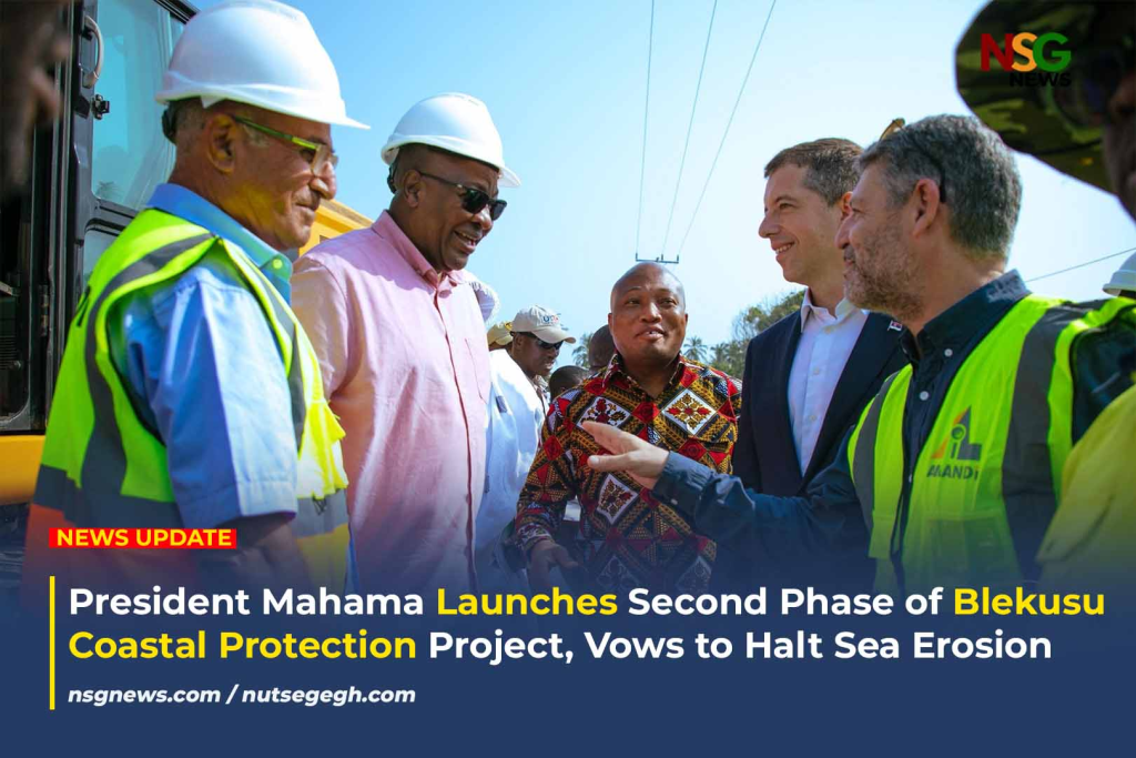 President Mahama Launches Second Phase of Blekusu Coastal Protection Project