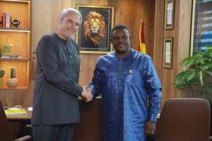 Samuel-Nartey-George-Minister-of-Communications-Digital-Technology-and-Innovations-of-Ghana-and-CEO-of-MTN-Ghana-Stephen-Blewett